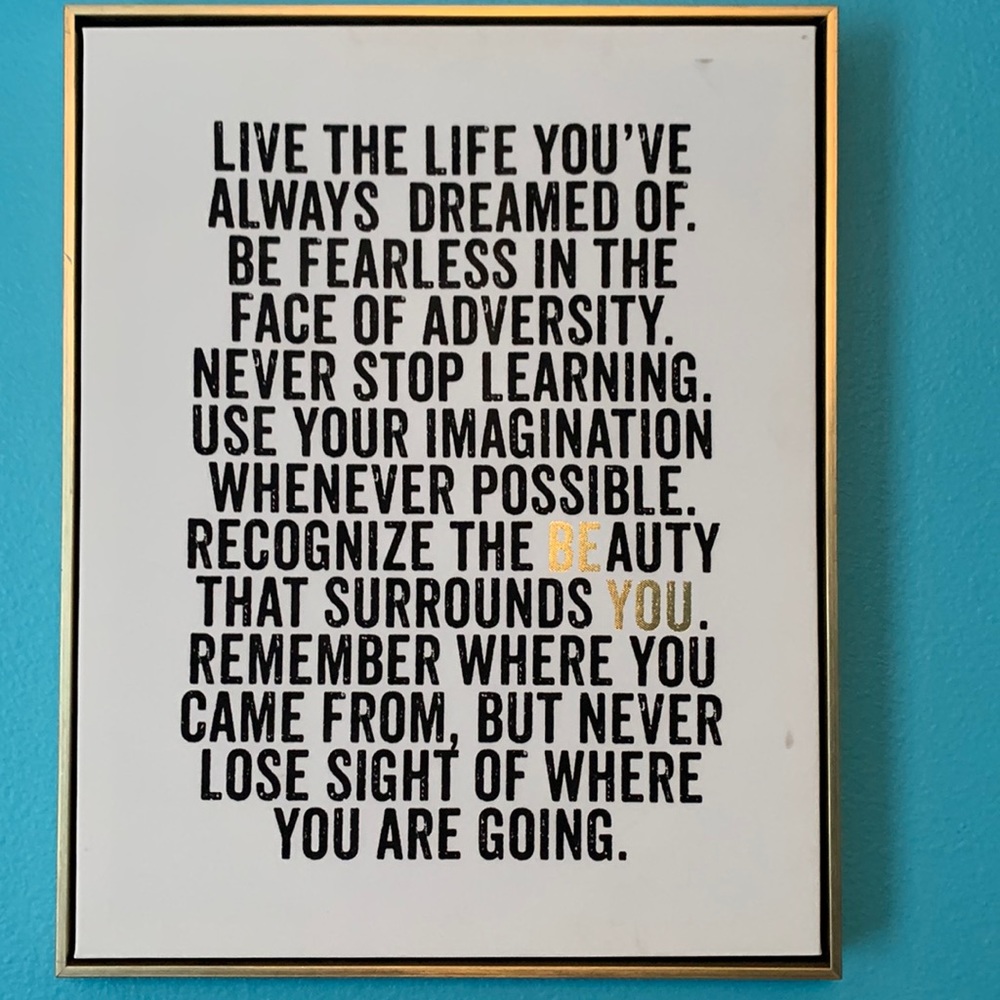 Postive wall decor